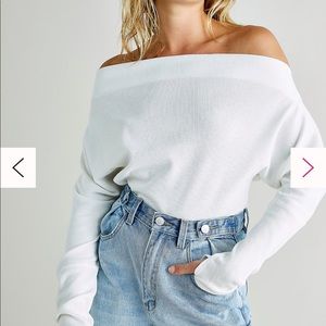 Free people Fuji Thermal off the shoulder top - XS